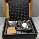 Black Shower Faucet Set, Rainfall Shower System with Square Shower Head and Handle Set, Wall Mounted Shower Fixtures, Full Metal Trim Repair Kit 12 inch Matte Black (With Shower Valve)