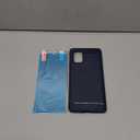 Samsung A71 5G case,Galaxy A71 5G case with HD Screen Protector, Soft TPU Slim Fashion Non-Slip Protective Phone Case Cover for Galaxy A71 5G (Navy Blue)
