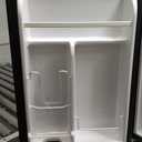 COWSAR 2.6 Cu.Ft Dorm Fridge with Freezer, Single Reversible Door Compact Refrigerator, Adjustable Thermostat, 2 Removable Shelves, Commercial Drink Fridge for Bedroom, Office, Kitchen, Dorm, Black