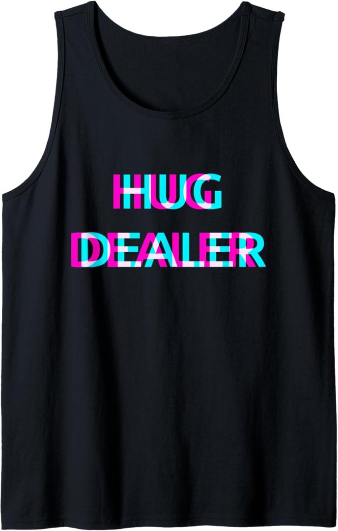 Techno EDM Music Festival Raver Dance Rave Tank Top (Small, Black)