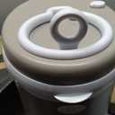 Ubbi Stainless Steel Diaper Pail, Odor Locking, No Special Bag Required, Award-Winning, Registry Must-Have, Taupe