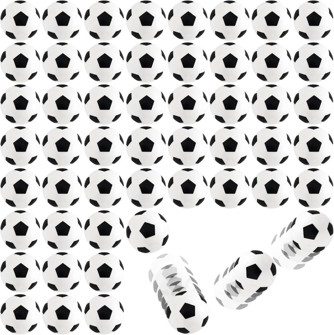 Xeehwb 60 Pcs Bouncy Balls,Soccer Bouncing Balls,High Bouncing Rubber Soccer Ball for Stress Relief,Multi-Item Party Favor Packs,Classroom Prizes,Ball Games,Stocking Stuffers(27mm)