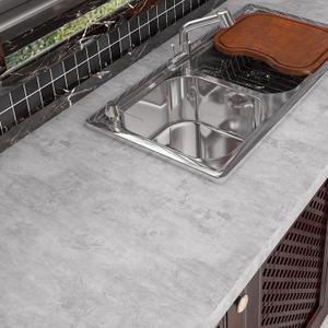 Livelynine 24 Inch Wide Cement Gray Contact Paper for Countertops Peel and Stick Kitchen Countertop Contact Paper Waterproof Concrete Wallpaper for Bedroom Counter Table Desk Top Grey Vinyl Wrap