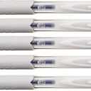Uni-Ball Signo 307 Retractable Gel Ink Pen, Ultra Micro Point 0.38mm, Blue Ink, UMN-307-38, Value Set of 5