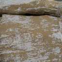 MYSKY HOME Sectional Couch Cover Khaki Geometric Abstract Sofa Covers for Sectional Sofa L Shape Chenille Couch Protector for Dogs Pets Couch Throw Cover Washable Durable for Home Decor, 91" X134"