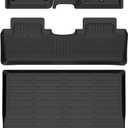 Jeep Grand Cherokee L Floor Mats (ONLY for 6-Passenger Without Center Console) 2021-2025,Car Mats for Jeep Grand Cherokee L(6 Seats) All Weather Anti-Slip Mats Cargo Liner Accessories