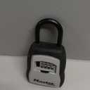 Master Lock Key Lock Box, Outdoor Lock Box for House Keys, Portable Combination Lockbox Resettable Code, 5400EC, Black