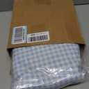 Irenare 2 Sets 17.7'' Gingham Ruffle Chair Cushions Cover and Back Cover