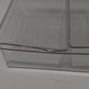 SIMPLEMADE Clear Refrigerator Organizer Bins - Clear Bins for Fridge, Containers for Fridge and Freezer, Multipurpose Storage for Kitchen, Office, Bathroom, Pack of 3 (Design 2)
