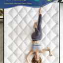 3 Inch Full Mattress Topper, Extra Thick Memory Foam Mattress Pad for Back Pain Relief, Pillow Top Mattress Topper with Breathable Air Mesh Sides, Soft Fluffy Supportive Pressure-Relieving Bed Topper