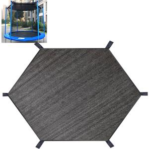 Trampoline Shade Cover, Trampoline Cover for 12FT Straight Pole Round Trampoline Sun Protection, Easy to Install,for Backyard Playground (12FT 6 Poles)