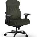 Corsair TC500 Luxe Gaming Chair Premium Breathable Fabric Wide Seat Five-Way Adjustable Armrests Adjustable Built-in Lumbar Support 90-135 Degree Recline Sherwood, One Size