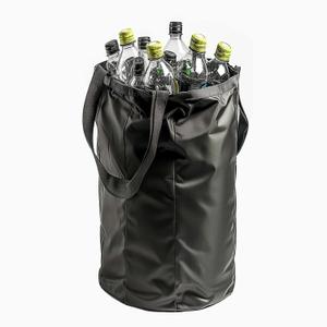 Removeable Reusable Inner Bag for 26 Gallon 100L Recycle Bin Made from recycled plastic bottles, environmentally friendly and sturdy, for recycling Bottle Can Glass Waste Plastics Stickers, Black