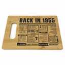 70th Birthday Gifts for Women Men,70 Year Old Birthday Gifts Woman Man, 70 Years Gifts for Dad Mom Grandparents Wedding Anniversary, Back In 1955 70s Birthday Decorations Engraved Bamboo Cutting Board