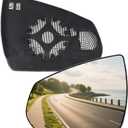 Driver Side Mirror Replacement Glass for Cadillac SRX 2010-2016,Automotive Exterior Heated Left Side View Mirror Glass for 2010 2011 2012 2013 2014 2015 2016 Cadillac SRX(SKOUIO 01-S)