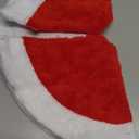 15" Miniature Red Plush Christmas Tree Skirt