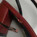 QIY Burgundy Heels for Women Closed Toe Wine Red Pointed Toe Heels for Women Ankle Strap Strappy Slingback Sling Back Short Low Chunky Block Heel Women's Pumps Dress Wedding Shoes Size 11