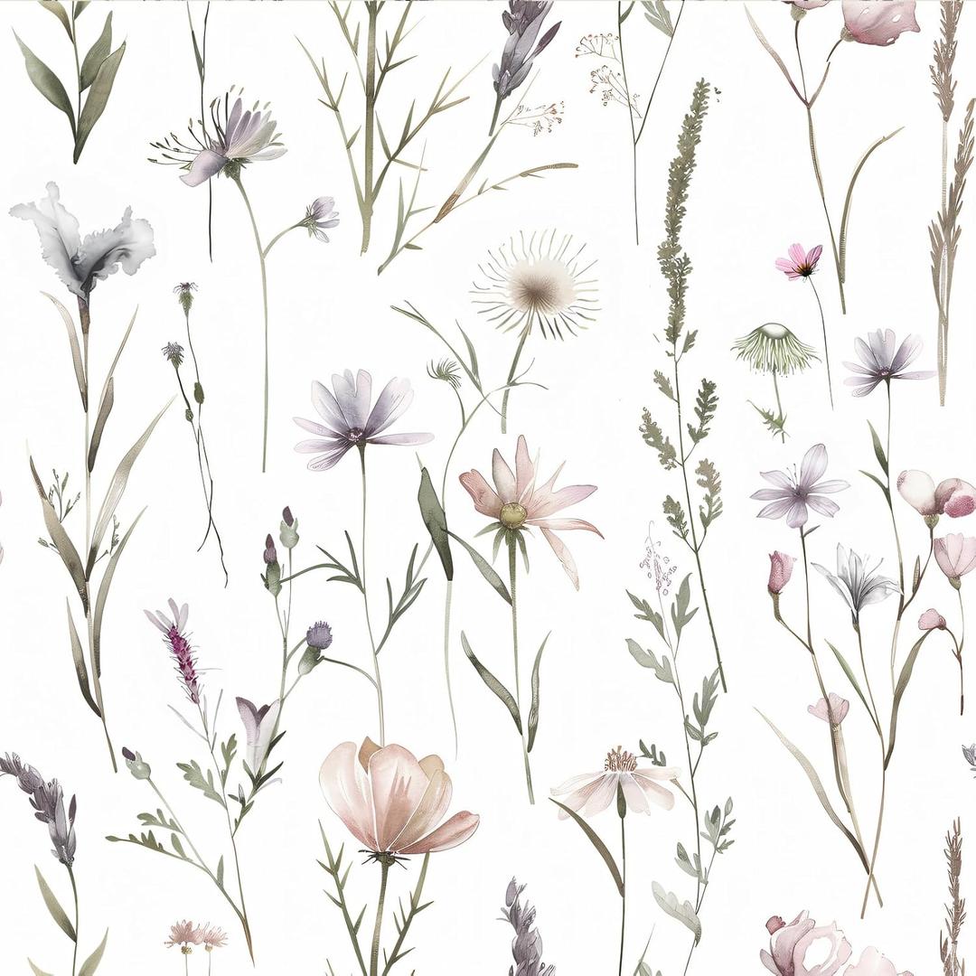 Yancorp 17.3"x118.1" White Textured Peel and Stick Flower Wallpaper Self Adhesive Vinyl Removable Decorative Contact Paper for Kitchen Cabinets, Furniture, Bedroom, Bathroom and Walls