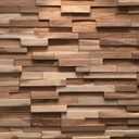 Wall!Supply 3D Wall Panels – Reclaimed Modern Asian Teak Wood – Home Decor Wallpaper Alternative for Living Room, Bedroom & Office – Easy DIY Installation – 10 Pack, Covers 9.6 Sq Ft