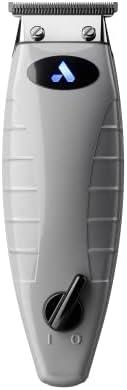 Andis 74055 Professional Corded/Cordless Hair & Beard Trimmer, Zero Gapped, Close Cutting Carbon Steel T-Outliner Blade, Grey