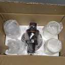 Wall Sconces Set of Two, Hardwired Brown Bathroom Sconces Wall Lighting with Clear Glass, Modern Sconces Wall Decor Set of 2 Bathroom Light fixtures for Mirror Hallway (Bulbs Not Included)