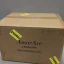 AmorArc Stoneware Dinnerware Sets for 6,18 Piece Plates and Bowls Sets