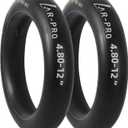 AR-PRO Replacement 4.80-12" Heavy-Duty Inner Tubes for ATVs, Lawn and Garden Trailer, Mower, Tractor, Truck and More R12" Tires - with TR13 Valve Stems - Made from Durable Butyl Rubber (2-Pack)