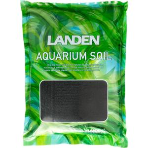 LANDEN Aqua Soil Substrate 5L(10lbs) for Natural Planted Aquarium, Plant or Shrimp Stratum, Clay Gravel and Stable Porous Substrate for Freshwater Aquarium, Black Color