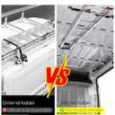 Universal Van Interior Ladder Storage Holder, Adjustable Internal Ladder Rack Fit for Van/Trailer/Truck Roof, Securely Stores Ladders in Vehicle, with Mounting Screws