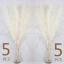 10 Stems 40-inch White Pampas Grass Decor Tall, Large Pampas Grass, Boho Neutral Home Decor Bouquet. Fluffy Pampas Grass for Floor Vases, Wedding Floral Arrangements, Wall Decor, Farmhouse Table Decor