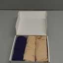 Washable Incontinence Leak Proof Underwear for Women Absorbent Panties Protective Briefs Postpartum 3 Pack (Beige Beige Dark Blue M)