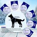 EMUST Winter Dog Jacket, Windproof Dog Apparel for Cold Weather, Reflective Coats for Dogs, Warm Puppy Jacket for Cold Winter, Blue S