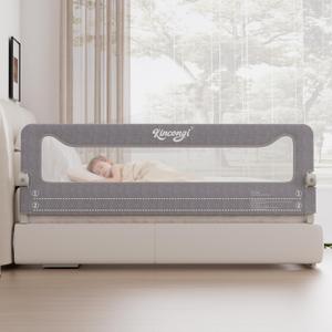 Bed Rail for Toddlers, 71 Inch Swing Down Toddler Bed Rails, 71"L x 24"H