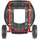 Rubbermaid Commercial Products Brute Construction and Landscape Dolly, 250-Pound Capacity, Red, Heavy Duty Dolly with Wheels