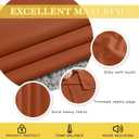 NICETOWN Blackout Burnt Orange Curtain 54 inches Long - Solid Grommet Sound & Light Reducing Room Darkening Window Treatment Thermal Drape for Girls Room/Nursery (1 Panel, W52 x L54)