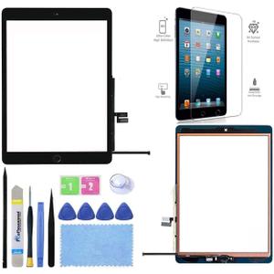 for iPad 9 (9th Generation 2021) Screen Replacement Touch Digitizer Glass 10.2 Inch Model A2602 A2603 A2604 A2605 with Home Button +Toolkit.
