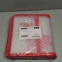 SONGMICS Large Christmas Ornament Storage Boxes, 3-Inch Balls, 8 Trays, 128 Slots, Plastic Christmas Storage Container with Lid, Dual Zippers, Side Handles, Cherry Red URFB029T01