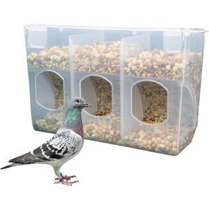 Automatic Pigeon Bird Feeder Water, Plastic Feeder Water Dispenser Drinkers for Cage, No Mess Hanging Parrot Food Feeding, Cage Accessories for Parakeet Quail Bird Chicken (3 Hole-Hook) Automatic Pigeon Bird Feeder Water, Plastic Feeder Water Dispenser Drinkers for Cage, No Mess Hanging Parrot Food Feeding, Cage Accessories for Parakeet Quail Bird Chicken (3 Hole-Hook)