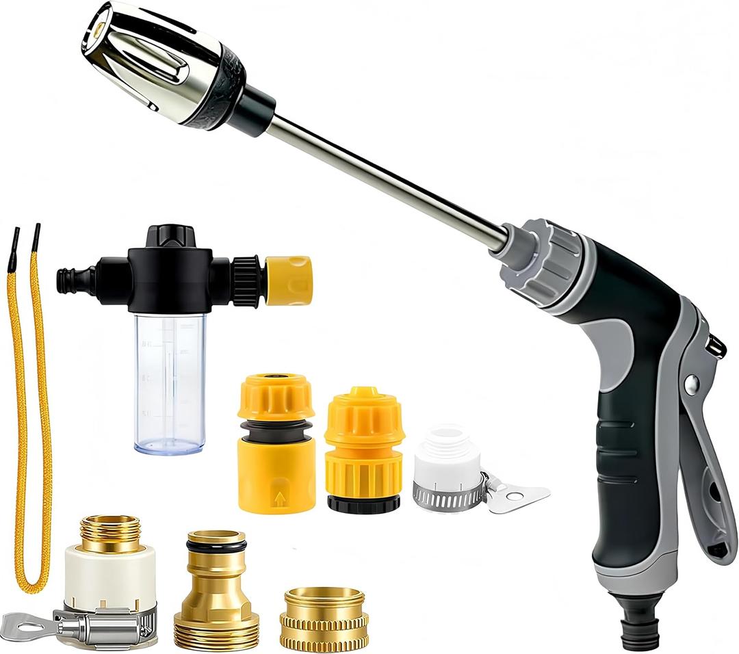 Jetterix Pressure Washer Nozzle, 360Â° Rotating for Three Spray Modes, Universal and Easy To Install, Effortless Dirt & Stain Removal