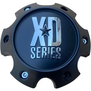 Wheel Hub Cap KMC XD Satin Black 6 Lug Bolt On XD820/XD835 Wheel Center Cap 1079L145SB-H42 1 PC