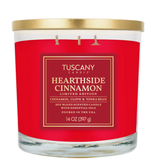 TU 14oz Jar Candle Hearthside Cinnamon