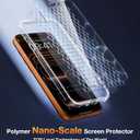 Diaclara Magnetic Designed for iPhone 17 Pro Max Case Full Body Bumper,[Compatible with MagSafe] Military Drop Proof Cover with Built-in Touch Sensitive Anti-Scratch Screen Protector, Clear Glitter