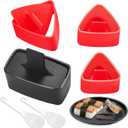 Onigiri Mold, Musubi Press, 4 Pack Triangle Onigiri Rice Ball Mold Musubi Maker, Sushi Making Kit for Beginners