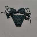 ZAFUL Women's Triangle Bikini Floral String Bikini Set Two Piece Swimsuit Bathing Suits, Size M