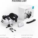 BOBOVR S3 Pro Battery Strap Accessories,Head Air Cooling System and 10000mah Hot-swappable Battery Pack,Compatible with Meta Quest 3/Quest 3S