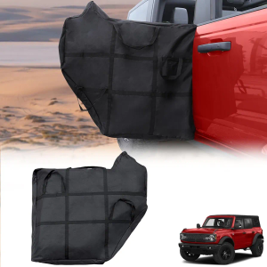 Mabett Rear Door Storage Bag for Ford Bronco 2024 2023 2022 2021, Portable Hard Door Protector fit Bronco Accessories 4-Door, High Protection (ONLY 1PC)