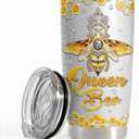 SANDJEST Bee Tumbler 20oz Jewelry Drawings Stainless Steel Insulated Tumblers Gifts for Women Girls Coffee Travel Mug Cup Gift for Birthday Christmas