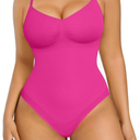 FeelinGirl Shapewear Bodysuit Sculpting Tummy Control Body Shaper for Women Seamless Plus Size Butt Lifting Shaper XS/S