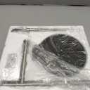 Toilet Paper Holder for Bathroom, Heavy Weighted Metal Free Standing Toilet Paper Storage with Crystal Ball, Toilet Paper Stand for Bathroom Accessories, Brushed Nickel [Holds MEGA Rolls]