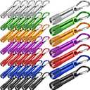 42 Pcs Mini Keychain Flashlights Ultra-Bright LED Metal Carabiner Clip Compact Emergency Lights for Camping Hiking Cycling Survival Kits